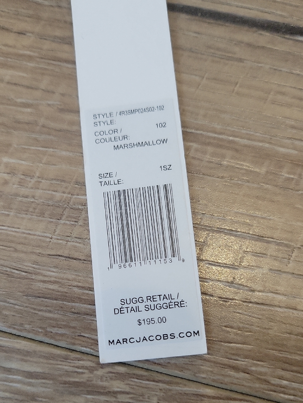 NWT Marc Jacobs Leather Continental Wallet Marshmallow - Picture 4 of 9